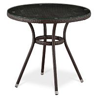 стол из иск. ротанга t283ant-w51-d80 brown в Королёве