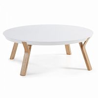 журнальный столик solid la forma (ex julia grup) белый с матовым лаком в Королёве