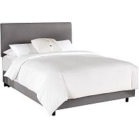 кровать двуспальная 180х200 серая frank platform gray в Королёве