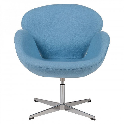 кресло swan chair шерсть голубое в Королёве