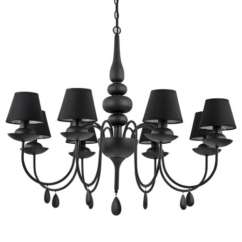 подвесная люстра ideal lux blanche sp8 nero в Королёве