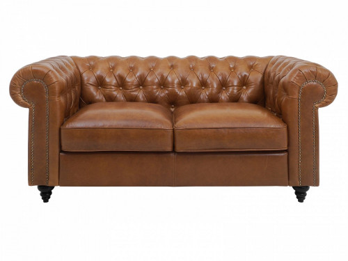 диван chester classic двухместный прямой коричневый в Королёве