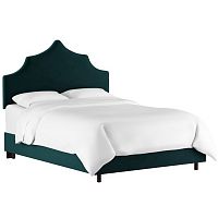 кровать двуспальная 160х200 зеленая camille light peacock velvet в Королёве
