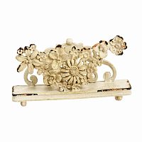 подставка для визиток pewter flower белая в Королёве