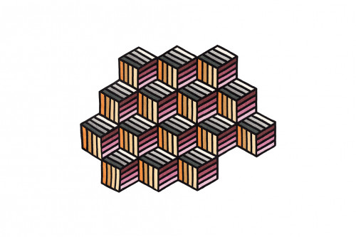 ковер parquet hexagon orange 203x153 от gan в Королёве
