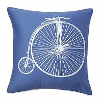 подушка с ретро-велосипедом retro bicycle blue в Королёве