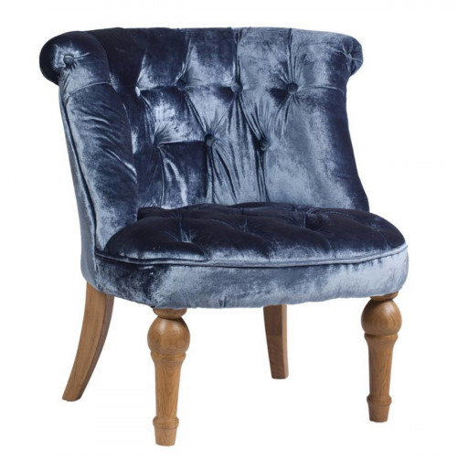 кресло sophie tufted синее в Королёве