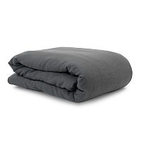 пододеяльник изо льна темно-серого цвета essential 150х200 в Королёве