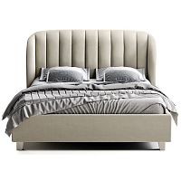 кровать двуспальная 180х200 серая tulip в Королёве