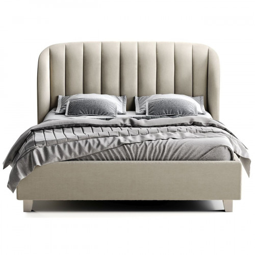 кровать двуспальная 180х200 серая tulip в Королёве