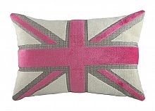 подушка с британским флагом pink velvet в Королёве
