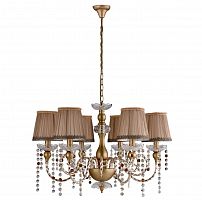 подвесная люстра crystal lux alegria sp6 gold-brown в Королёве