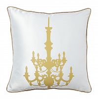 подушка с золотым канделябром chandelier white в Королёве
