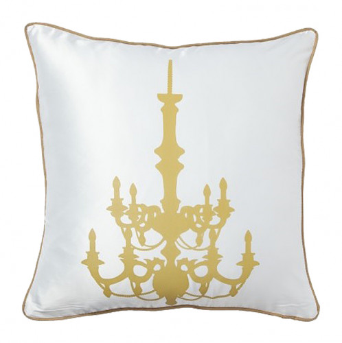подушка с золотым канделябром chandelier white в Королёве