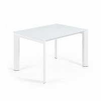 стол обеденый atta 120(180)x80 с белым стеклом от la forma (ex julia grup) в Королёве