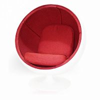 кресло ball chair бело-красное в Королёве