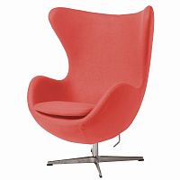 кресло egg chair коралловое в Королёве