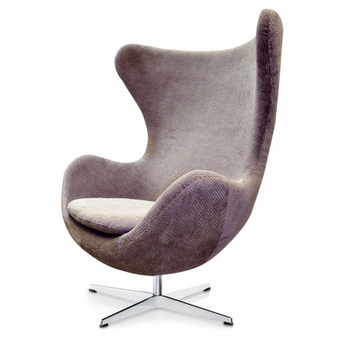кресло egg chair гала кашемир серое в Королёве