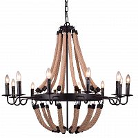подвесная люстра arte lamp marsiglia a8956lm-12bk черная в Королёве