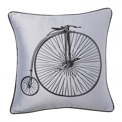 подушка с ретро-велосипедом retro bicycle grey в Королёве