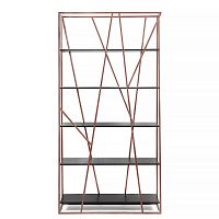 стеллаж powell copper черный дуб в Королёве
