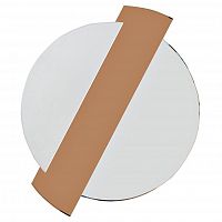 зеркало круглое с коричневой зеркальной вставкой 86x107x2,5 см в Королёве