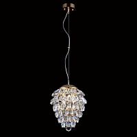 подвесной светильник crystal lux charme sp3+3 led gold/transparent в Королёве