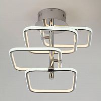 потолочная светодиодная люстра eurosvet spencer 90067/4 хром в Королёве