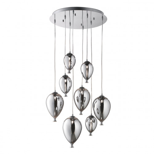 подвесная люстра ideal lux clown sp8 cromo в Королёве