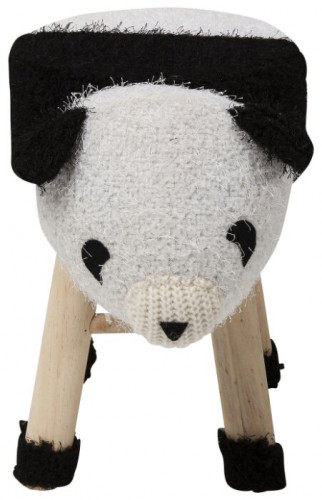 kare design пуф panda, коллекция "панда" 40*35*27, полиэстер, полиуретан, сосна, белый в Королёве