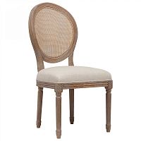 стул vintage french round cane back кремовый лён в Королёве
