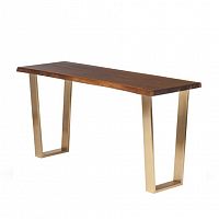 консоль wood&steel коричневая, золото в Королёве