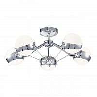 потолочная люстра freya silvia fr5009cl-05ch белая в Королёве