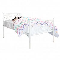 кованая кровать детская 70х160 белая лацио kids в Королёве