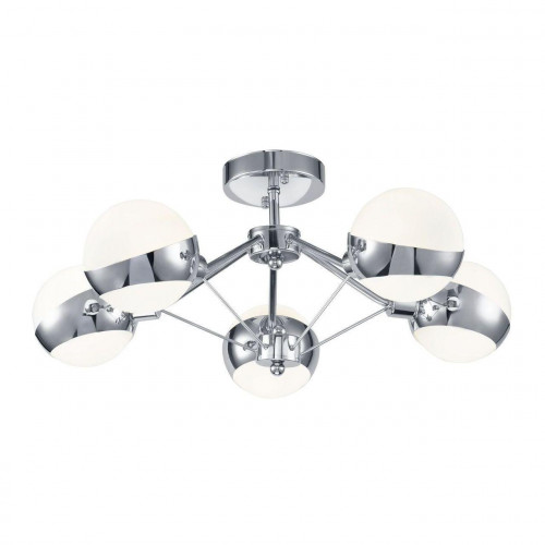 потолочная люстра freya silvia fr5009cl-05ch белая в Королёве