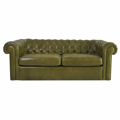 диван chesterfield двухместный прямой оливковый в Королёве