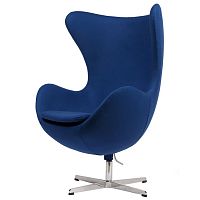 кресло egg chair кашемир синее в Королёве