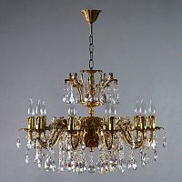 подвесная люстра ambiente granada 2118/10 ab tear drop бронза в Королёве