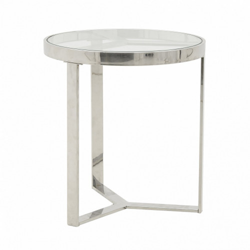 стол silver glass small серебристый, прозрачный в Королёве