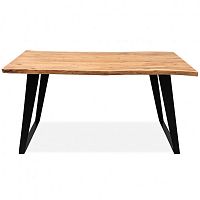 большой обеденный стол дживан life black из массива дерева 150x90 в Королёве