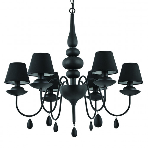 подвесная люстра ideal lux blanche sp6 nero в Королёве