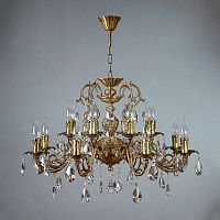 подвесная люстра ambiente alicante 8888/8+8 ab tear drop бронза в Королёве