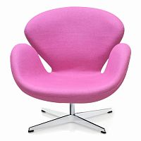 кресло swan chair розовое в Королёве
