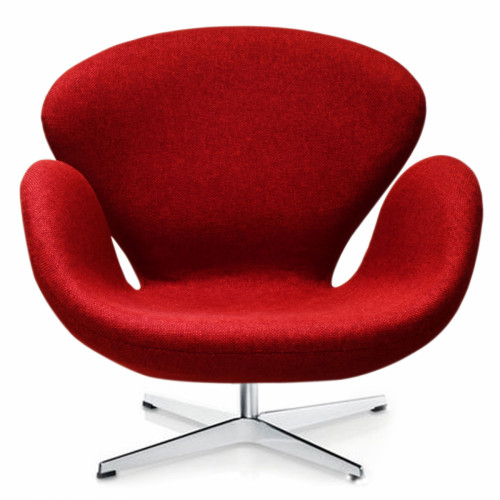 кресло swan chair темно-красное в Королёве