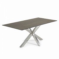 стол arya 200x100 st стальной матовый mos c795k09 от la forma (ex julia grup) в Королёве