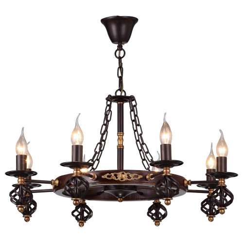 подвесная люстра arte lamp cartwheel a4550lm-8ck в Королёве