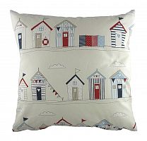 подушка с принтом beach huts blue в Королёве