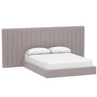 кровать двуспальная с большой спинкой 180x200 серая avalon extended в Королёве
