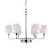 люстра brch9021-6 от delight collection белая/прозрачная/никель в Королёве
