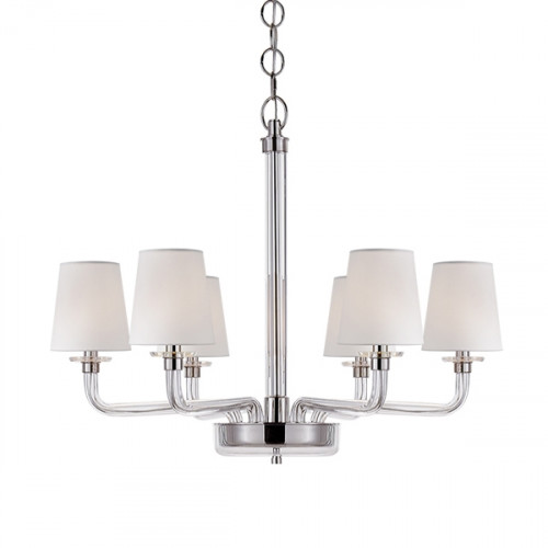 люстра brch9021-6 от delight collection белая/прозрачная/никель в Королёве